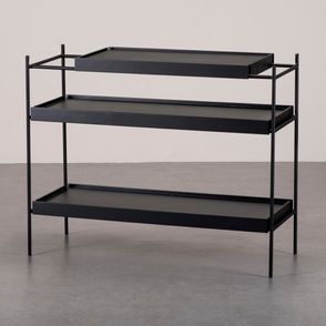 Mesa Lateral Isabella Tampo Ebanizado Recouro Preto - 72463