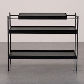 Mesa Lateral Isabella Tampo Ebanizado Recouro Preto - 72463