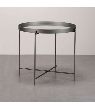 Mesa Lateral Volpi Alta Tampo Bandeja Base Aluminium - 78198