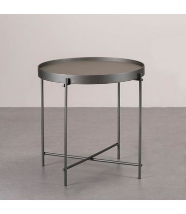 Mesa Lateral Volpi Baixa Tampo Bandeja Base Aluminium - 78199