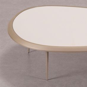 Mesa Centro Nature Alta Com Espelho Base Champagne - 78206