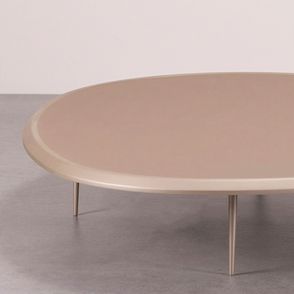 Mesa Centro Nature Baixa Recouro Fendi Base Champagne - 78207