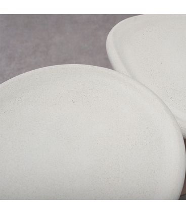 Mesa Lateral Olivet Alta Tampo Redondo em Cimento Areia - 78280