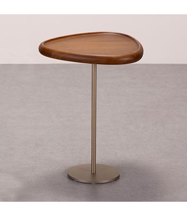 Mesa Lateral Olivet Alta Tampo Orgânico Madeira Natural - 78282