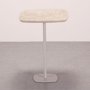 Mesa Lateral Safira Tampo Travertino Base Fendi - 78296