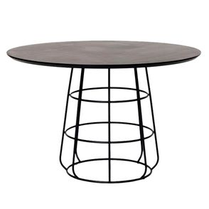 Mesa Jantar Spirit Tampo e Base Preta 120cm - 78322