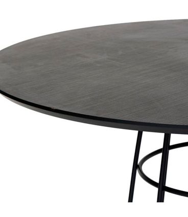 Mesa Jantar Lumen Tampo e Base Preta 120cm - 78322