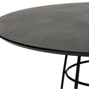 Mesa Jantar Spirit Tampo Castanho Base Champagne 120cm - 78323
