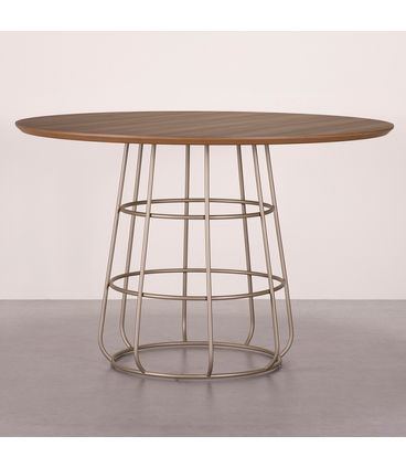 Mesa Jantar Lumen Tampo e Base Preta 135cm - 78324