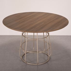 Mesa Jantar Spirit Tampo e Base Preta 135cm - 78324