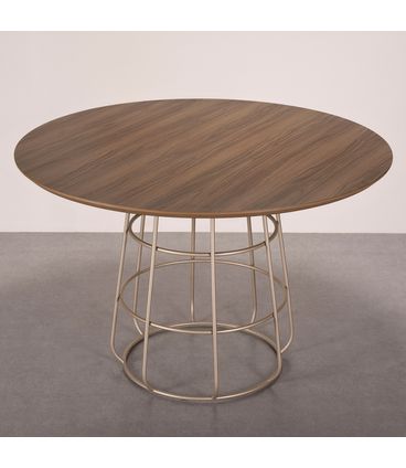 Mesa Jantar Lumen Tampo e Base Preta 135cm - 78324