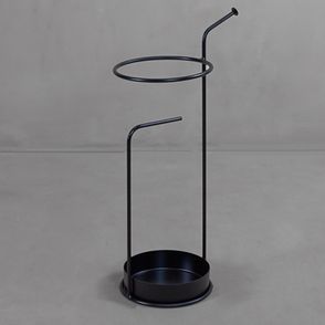 Porta Guarda-Chuva Piatti Estrutura Aço Preto - 78327