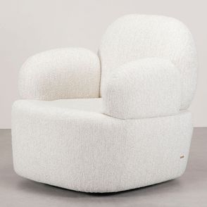 Poltrona Nest Giratória Bouclé Granizo - 74160