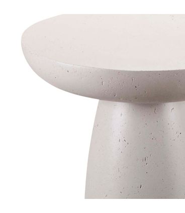 Mesa Centro Amana Redonda Alta Cimento Concreto - 78368