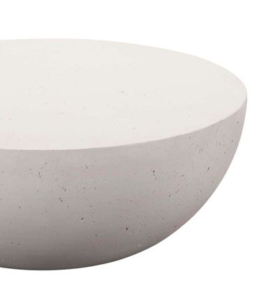 Mesa Centro Amana Redonda Baixa Cimento Concreto - 78369