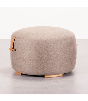 Puff Belli Assento Fendi Puxador Madeira - 78377