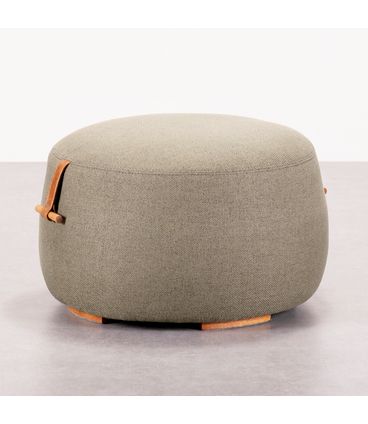 Puff Belli Assento Oliva Puxador Madeira - 78378