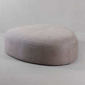 Puff Oslo Baixo G Linho Cinza - 78380