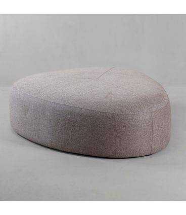 Puff Elsinki Baixo G Linho Cinza - 78380