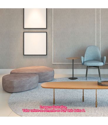 Puff Elsinki Baixo P Trama White - 78383