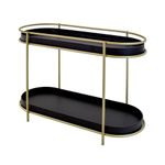 MesaLateralDanubioTampoCarvalhoEbanizadoBaseDourada