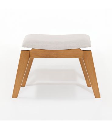 Banco Éden 01 Lugar Tecido Lac Base Madeira Mel - 78418