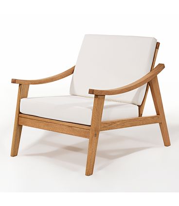 Poltrona Scarlet Almofadas Areia Base Stain Jatobá - 78421