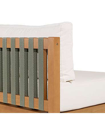 Conjunto Aurora 4 Lugares Puff Assento Areia Mesa Mel - 78444