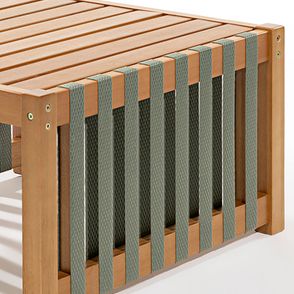 Mesa Lateral Centro Aurora Fita Verde Oliva Base Mel - 78435