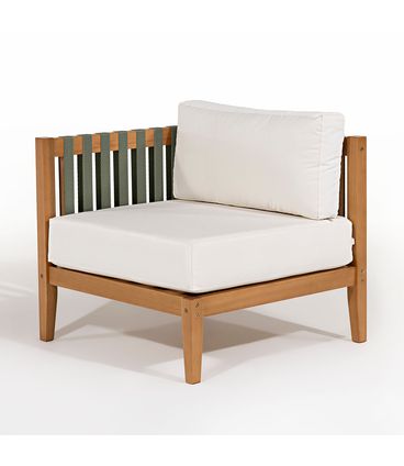 Conj Aurora Poltrona Canto Areia com Mesa Lateral - 78457