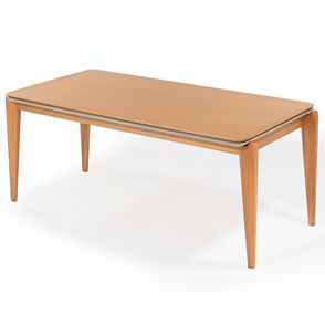 Mesa Jantar Retangular Oliva Base Verniz Mel 160cm - 78480