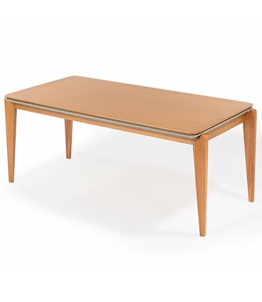 Mesa Jantar Retangular Oliva Base Verniz Mel 180cm - 78481