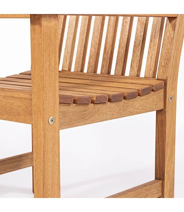 Poltrona Recanto Com Braço Madeira Stain Cor Jatobá - 15673