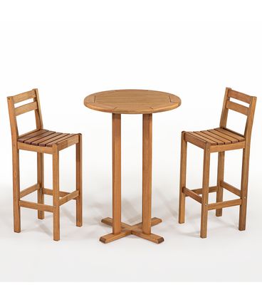 Conjunto Bistrô Recanto com 2 Banquetas Stain Jatobá - 78511