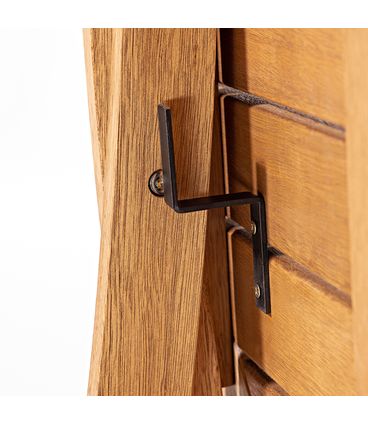 Mesa Dobrável Redonda Madeira Stain Cor Jatobá 90cm - 34542