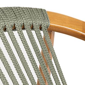 Poltrona Luxor Corda Verde Oliva Verniz Mel - 78523