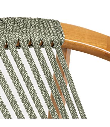 Poltrona Luxor Corda Verde Oliva Verniz Mel - 78523