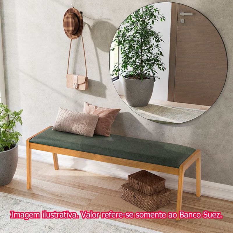 BancoSuezVerdeMadeiraVernizMel142cm73714