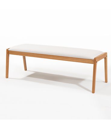 Banco Suez Cru Madeira Verniz Mel 142cm - 78526