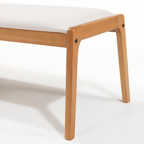 Banco Suez Cru Madeira Verniz Mel 142cm - 78526