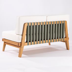 Sofa Arpoador 2 Lugares Acquablock Cru Verniz Mel - 72148