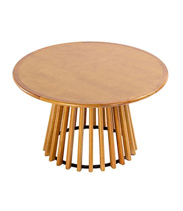 Mesa Centro Dover Redonda Verniz Mel - 72727