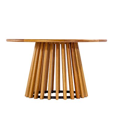 Mesa Centro Dover Redonda Verniz Mel - 72727