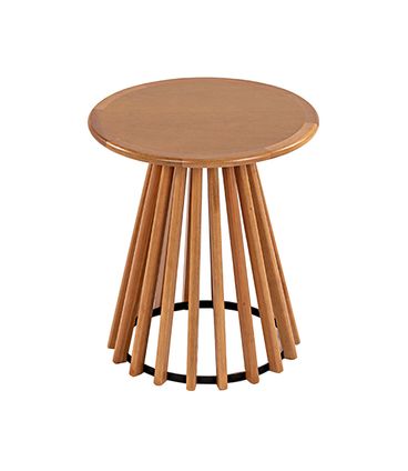 Mesa Lateral Dover Redonda Verniz Avela - 72746