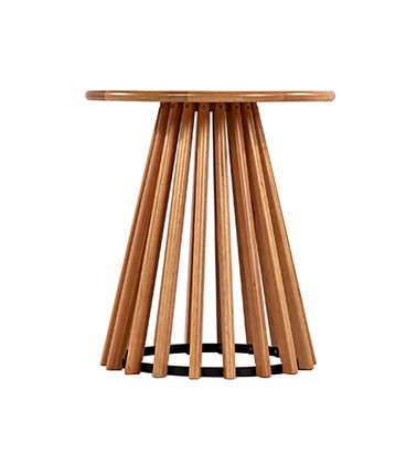 Mesa Lateral Dover Redonda Verniz Avela - 72746