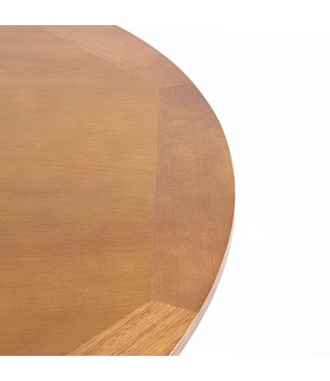 Mesa de Jantar Brisa Tampo Redondo Madeira Verniz Avela 130cm - 50982