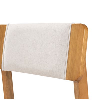 Cadeira Maya Cru Base Verniz Mel - 78542