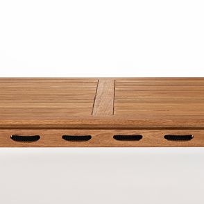 Mesa Jantar Trama Madeira Stain Jatoba Corda Preta 140cm - 62451