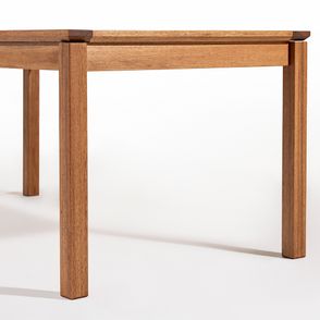 Mesa Jantar Trama Stain Jatobá Corda Verde Oliva 140cm - 78550
