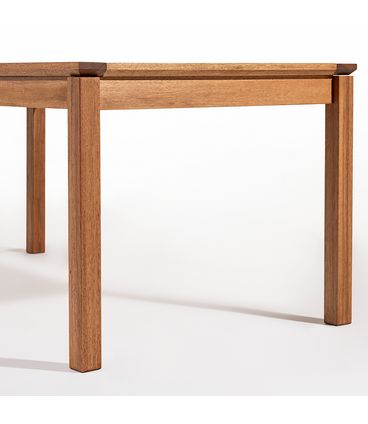 Mesa Jantar Trama Madeira Stain Jatobá Corda Areia 220cm - 64367